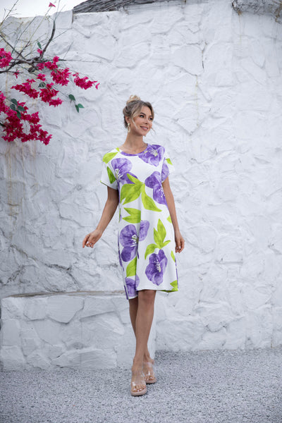 French Terry Floral Dress