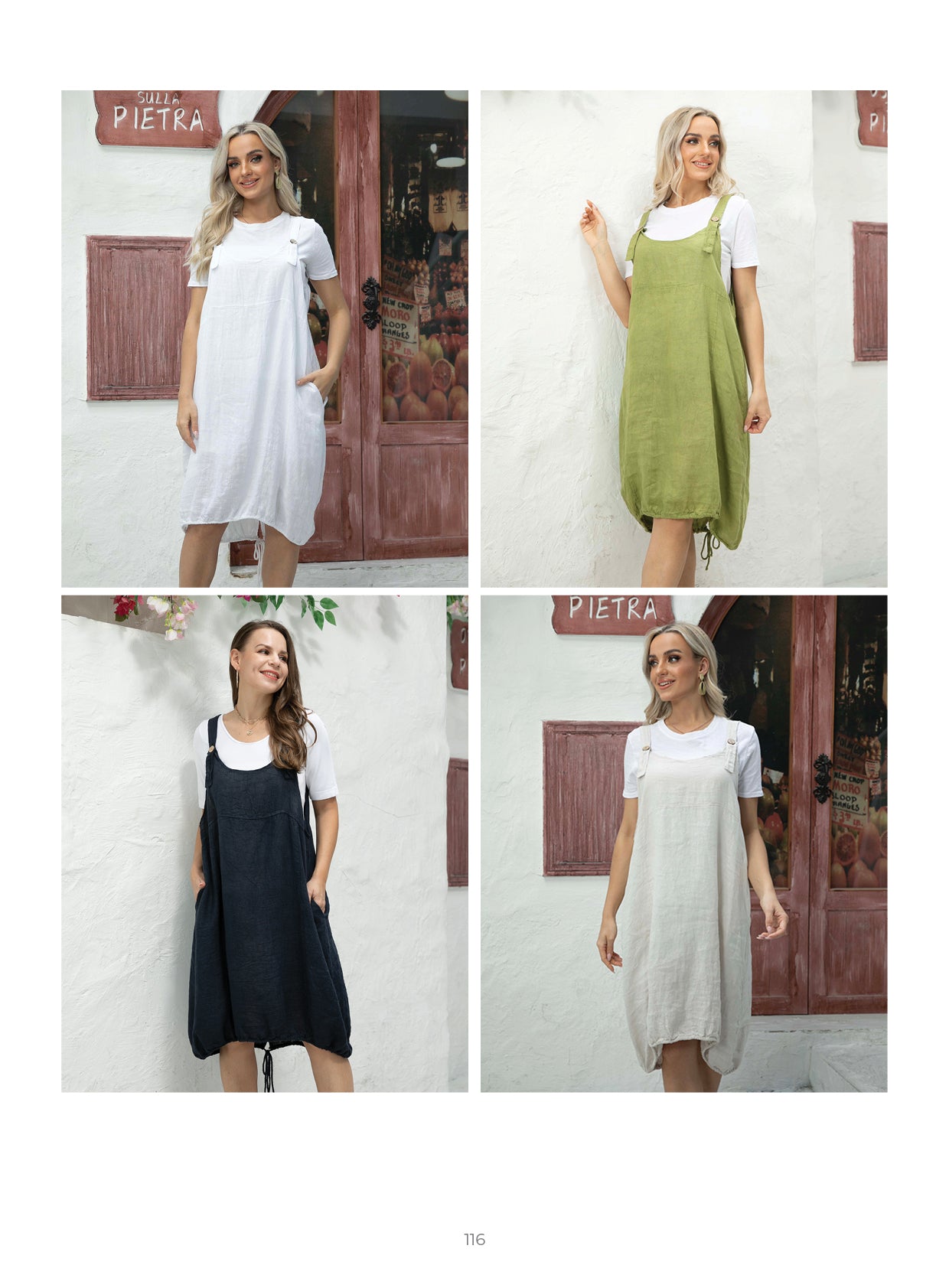 Overall Linen Dress