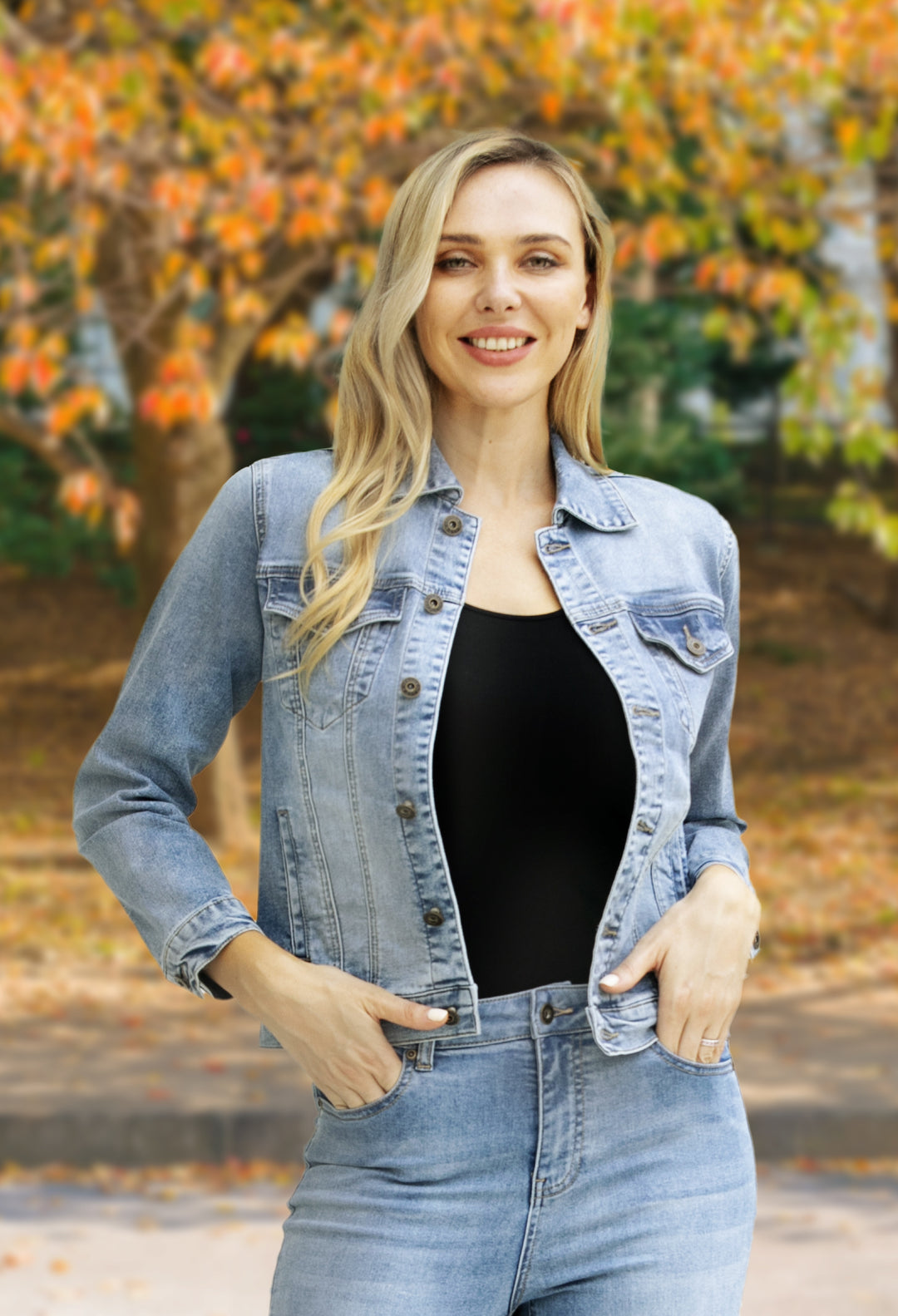 Distress Denim Jacket