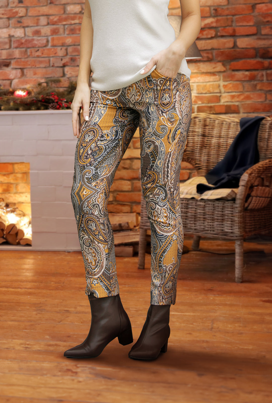 Paisley Printed Pants
