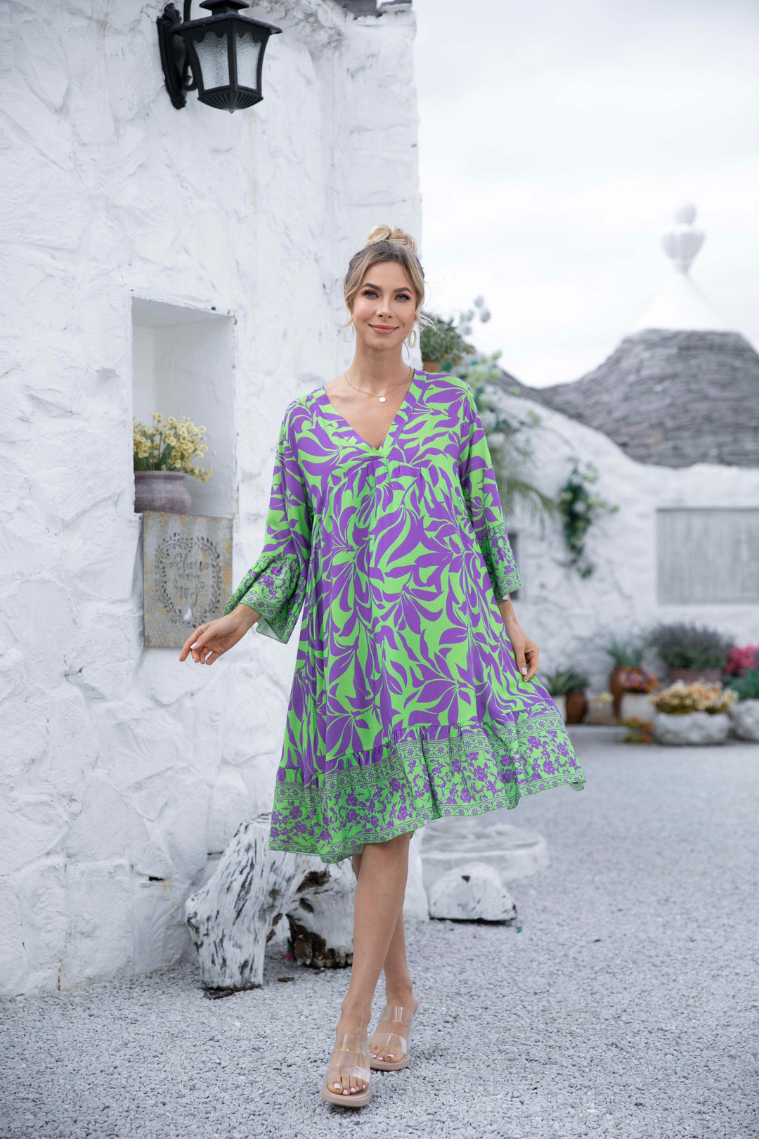 Fionna's Floral Print Dress