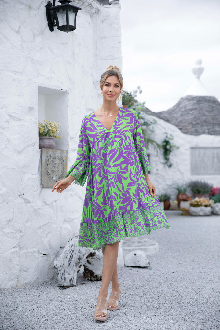 Fionna's Floral Print Dress