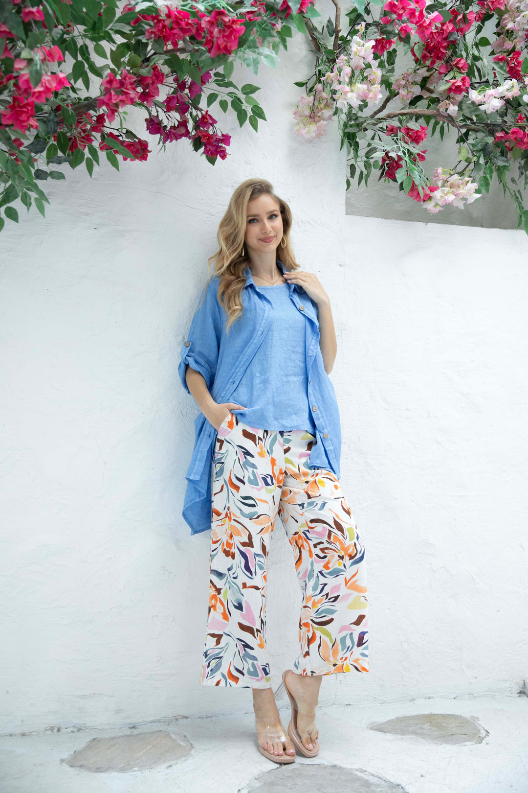 Daniella's Short Sleeved Linen Pullover