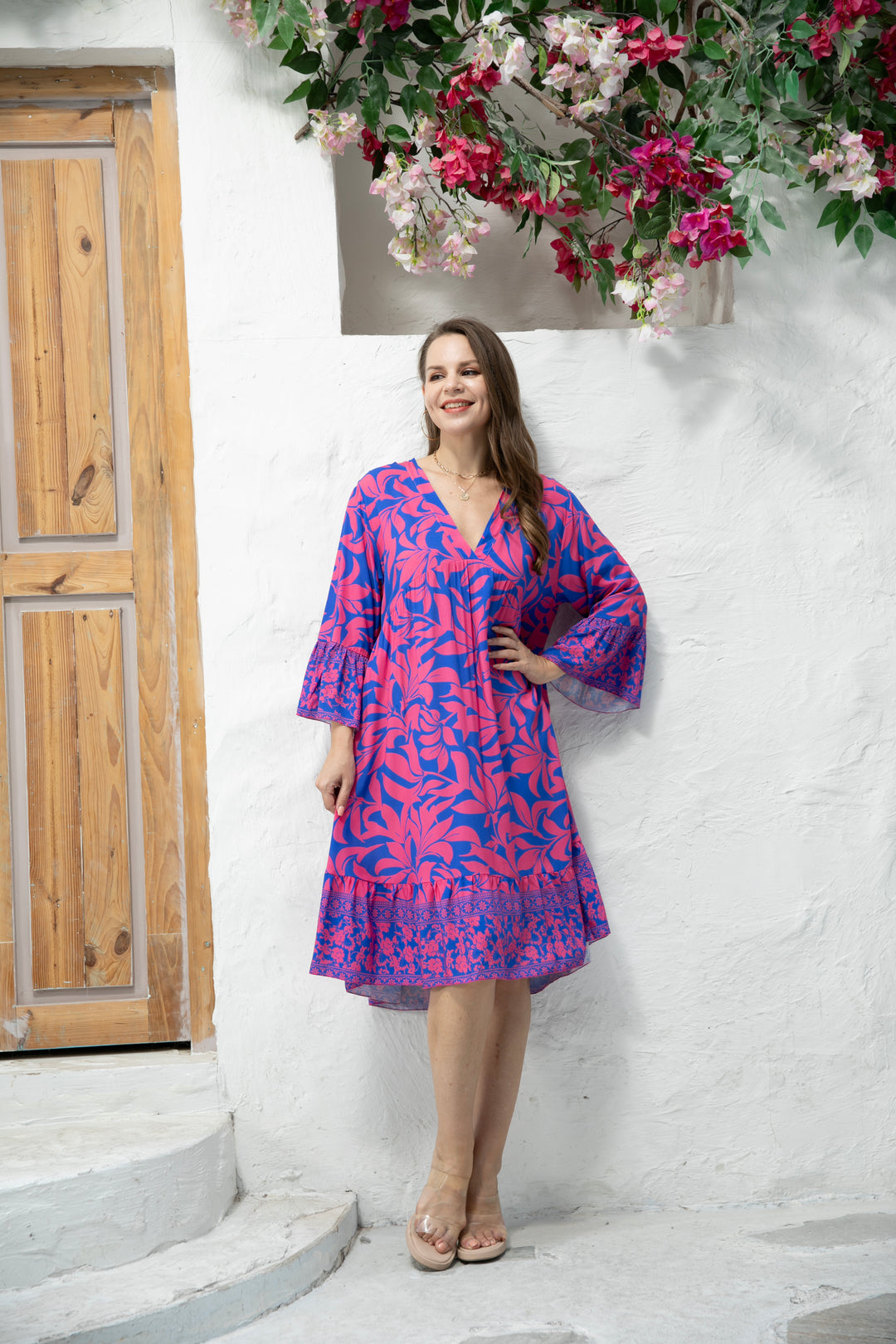 Fionna's Floral Print Dress