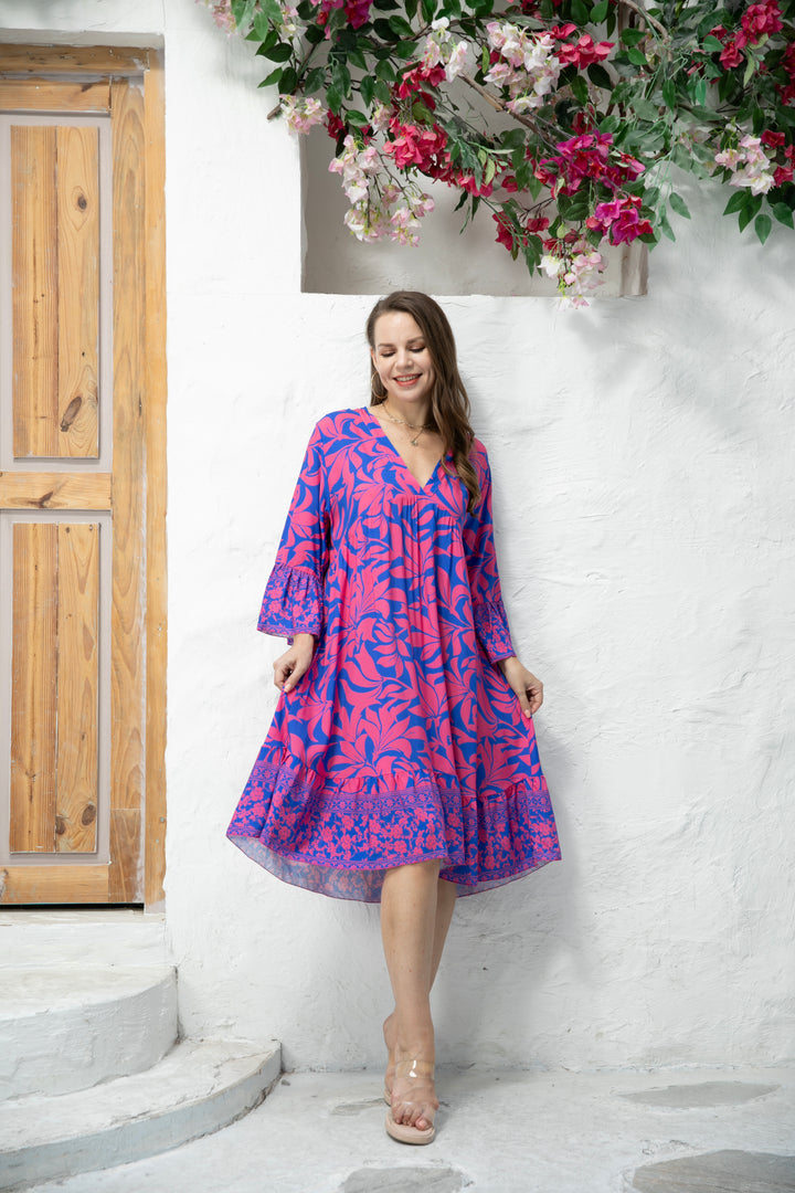 Fionna's Floral Print Dress