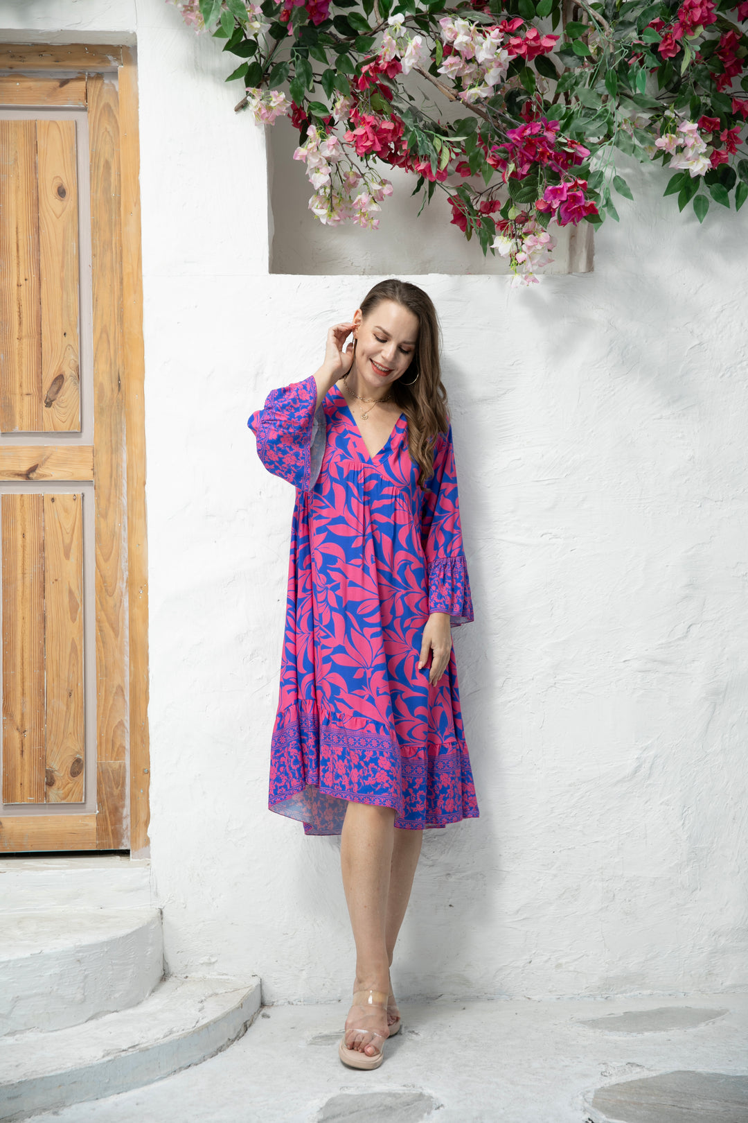 Fionna's Floral Print Dress