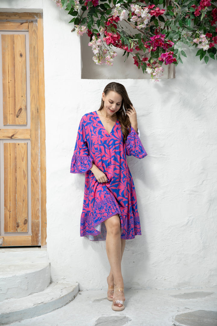 Fionna's Floral Print Dress