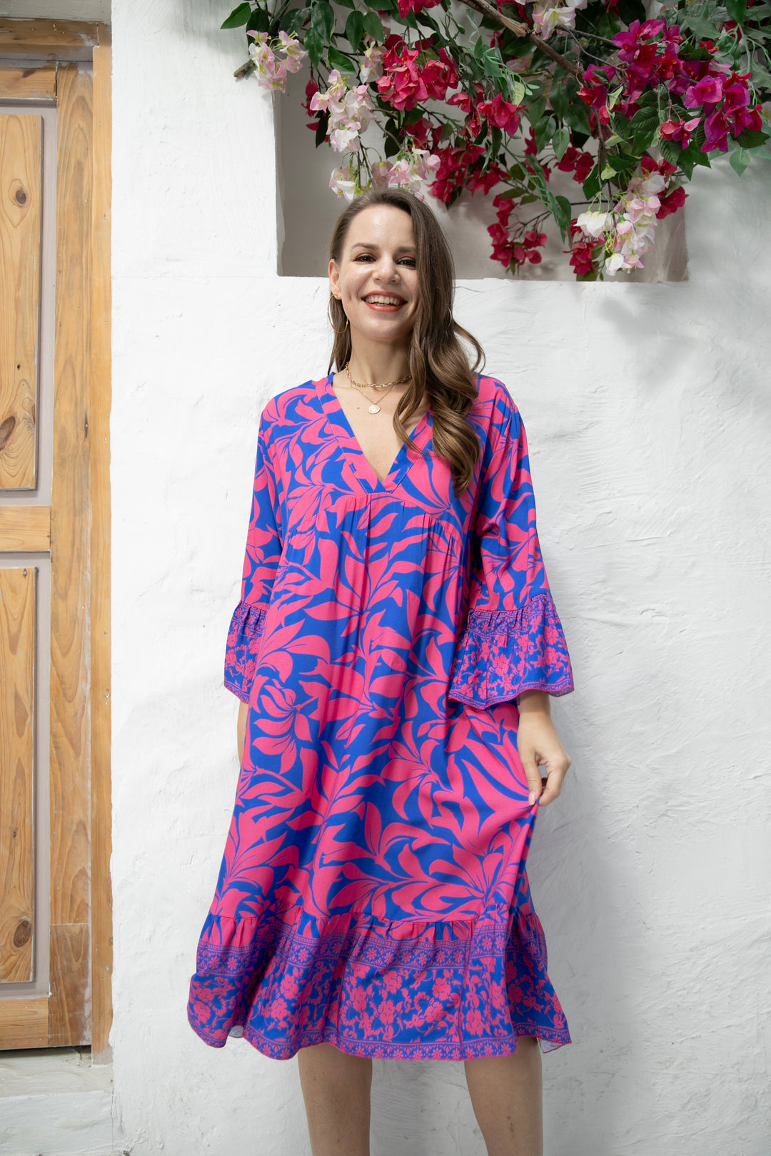 Fionna's Floral Print Dress