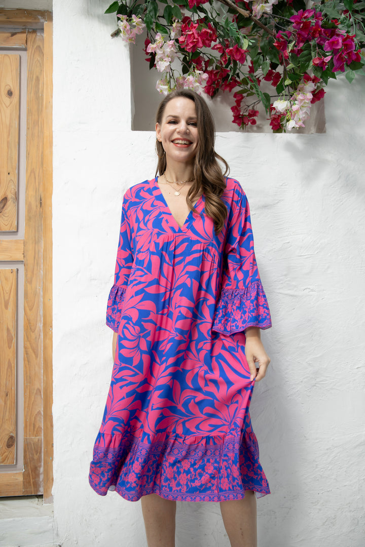 Fionna's Floral Print Dress