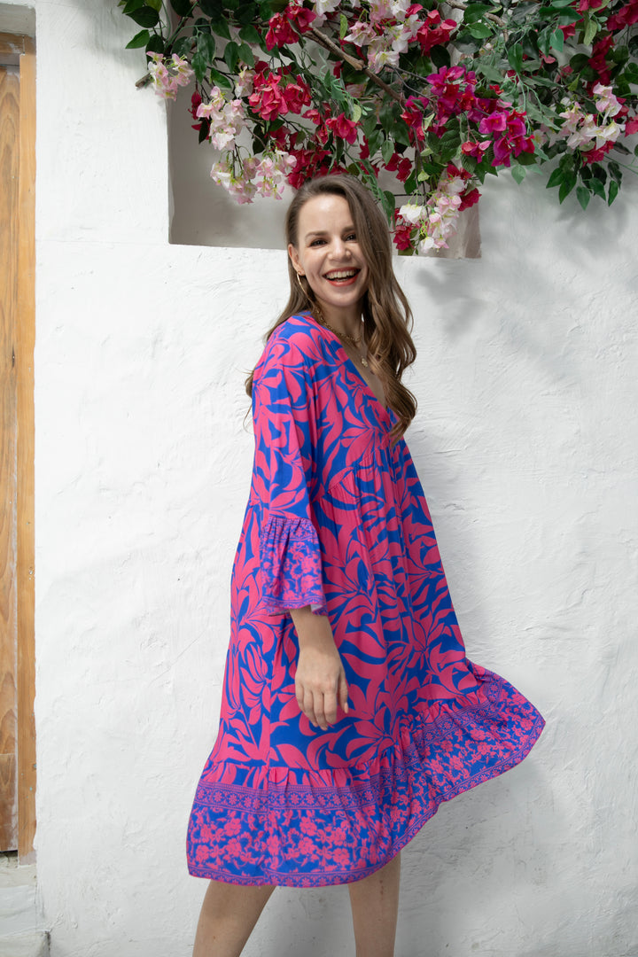 Fionna's Floral Print Dress