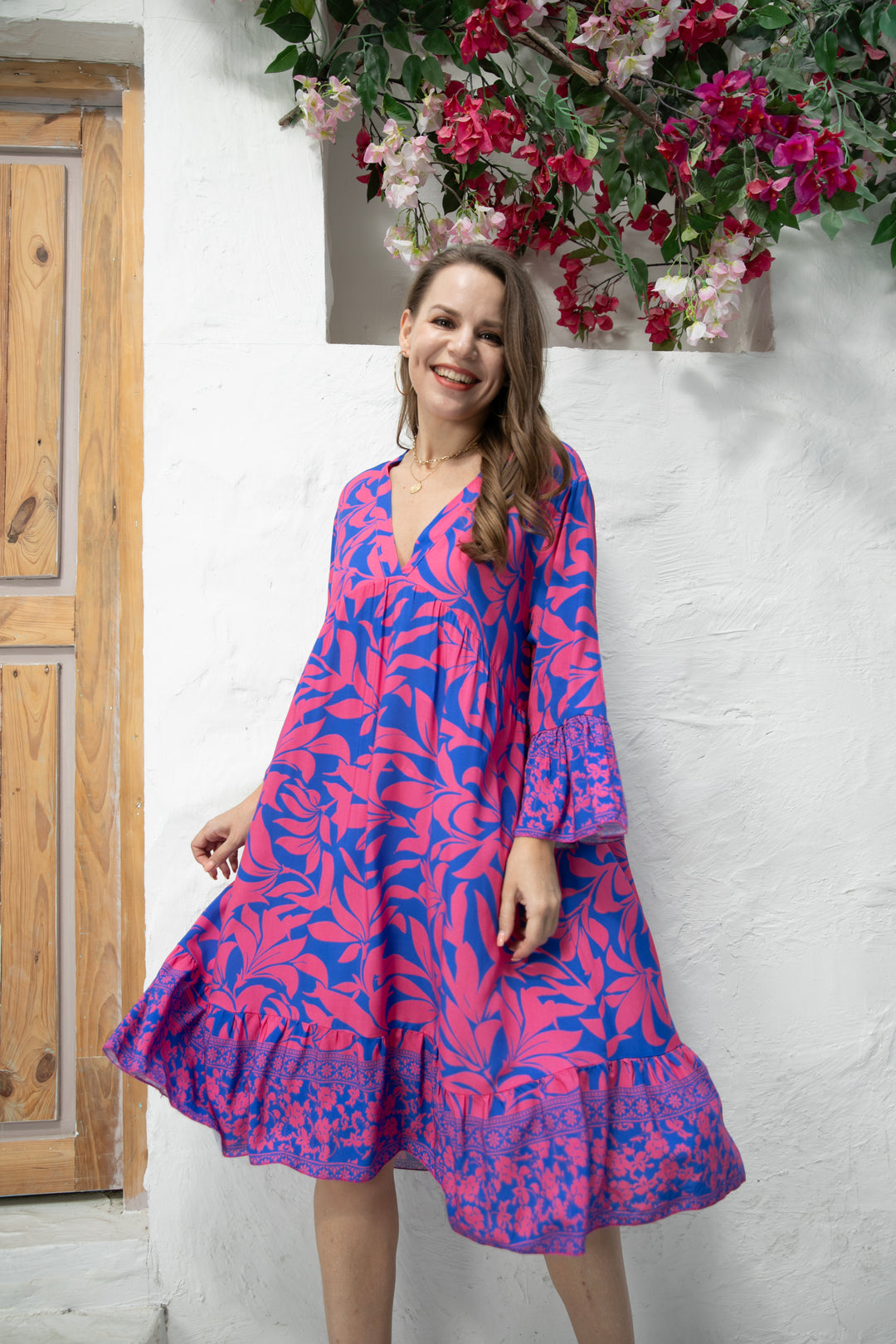 Fionna's Floral Print Dress