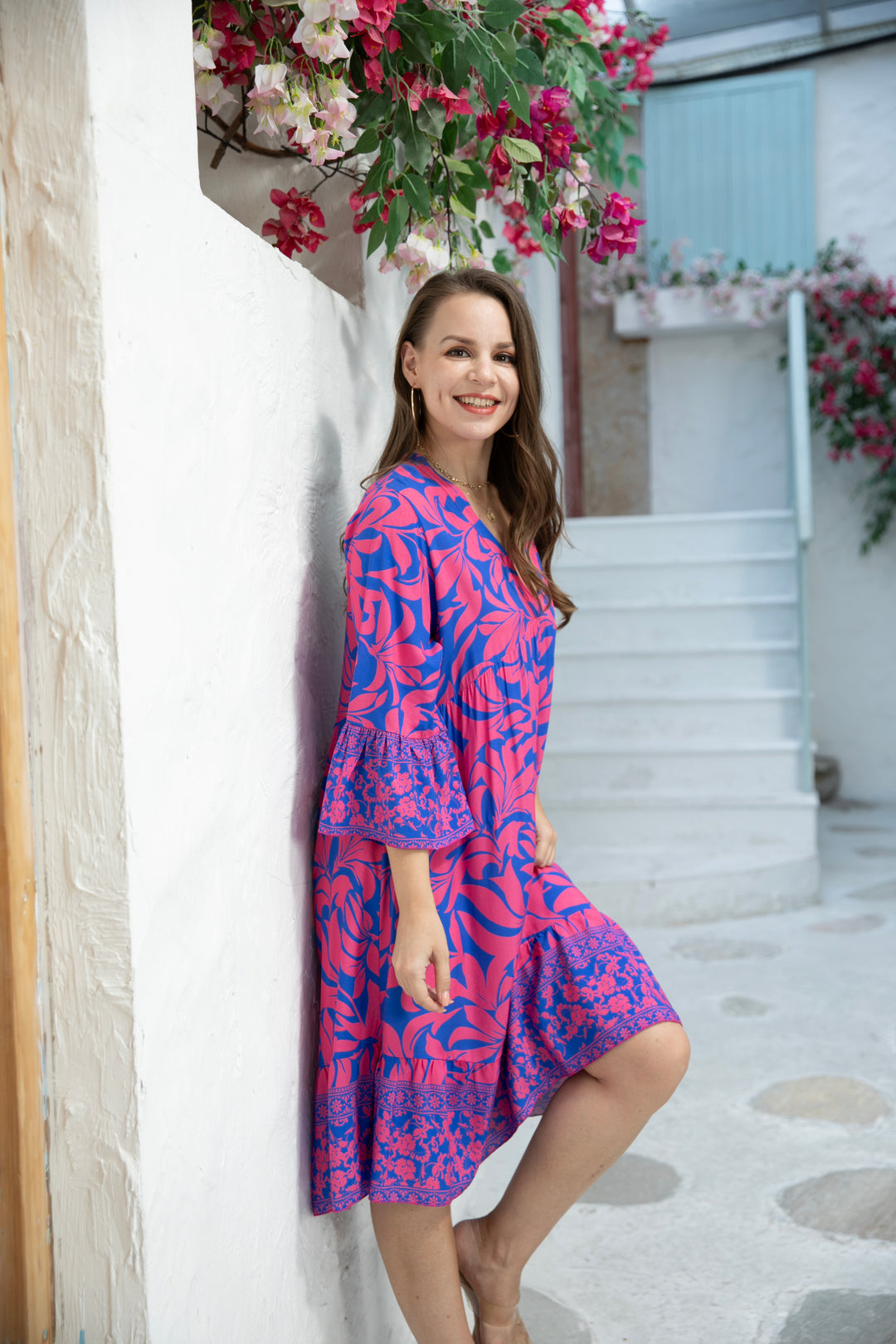 Fionna's Floral Print Dress