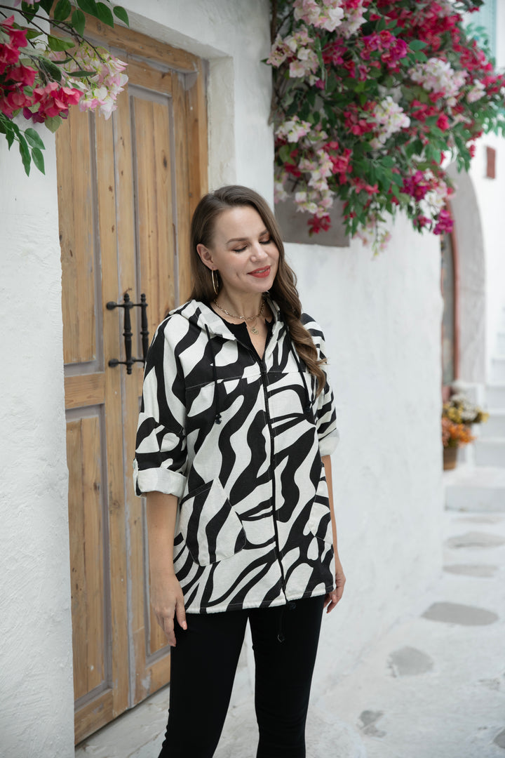 Isabella's Printed Hoodie