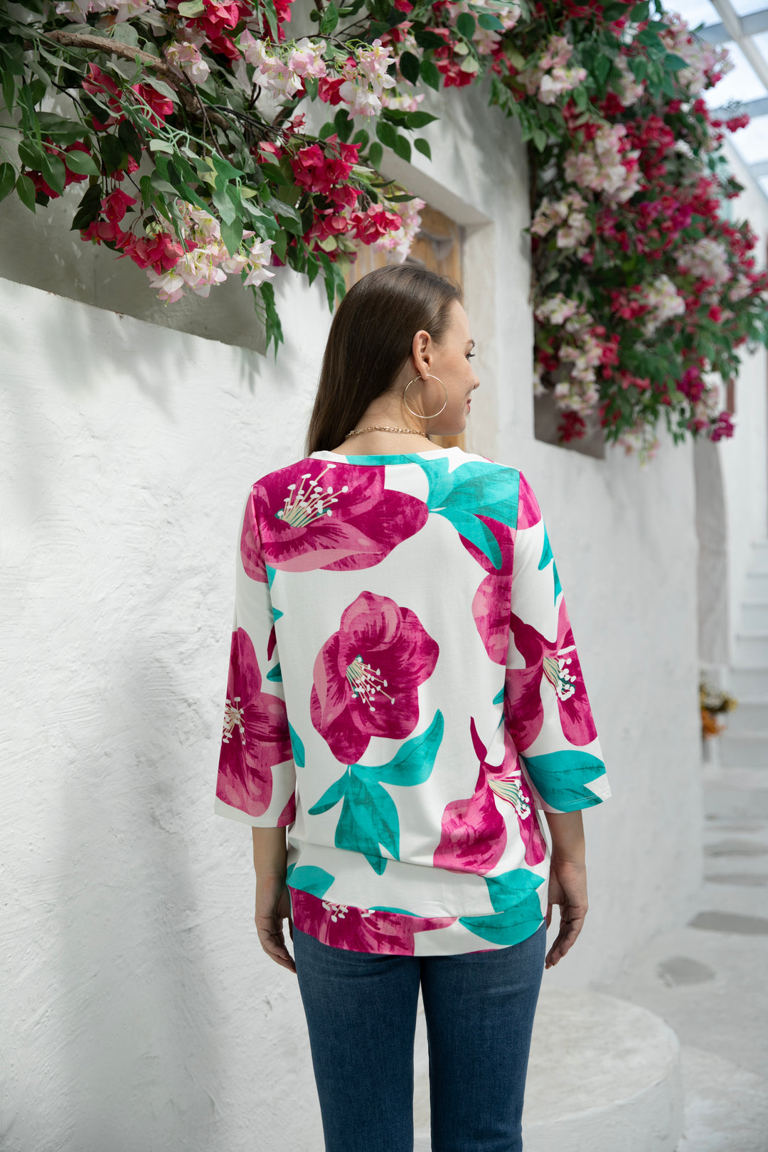 Sienna 3/4 Sleeve Bamboo Tunic Top