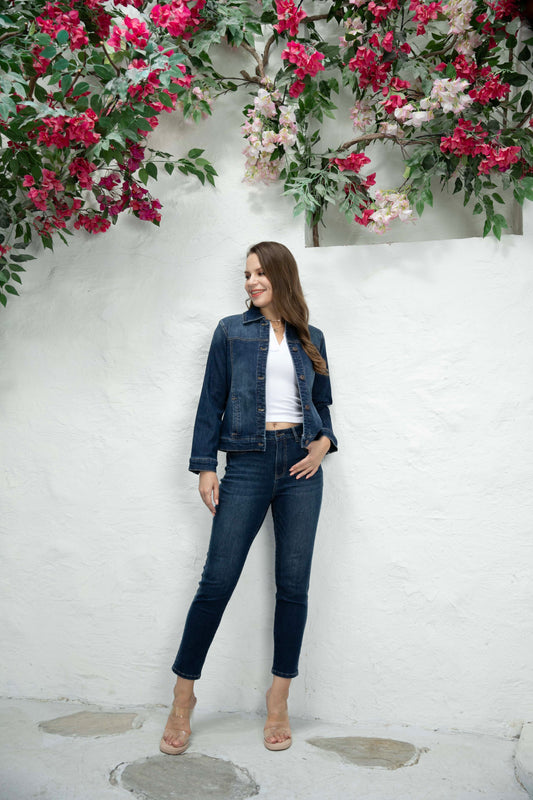 Bamboo Tappered Leg Denim Jeans