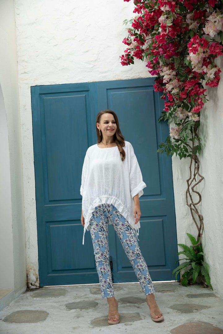 Francesca's Short Sleeve Top with frills