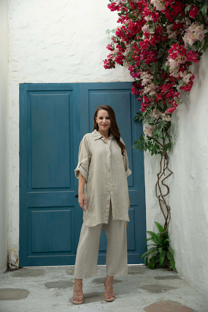 Linen Button Down Tunic