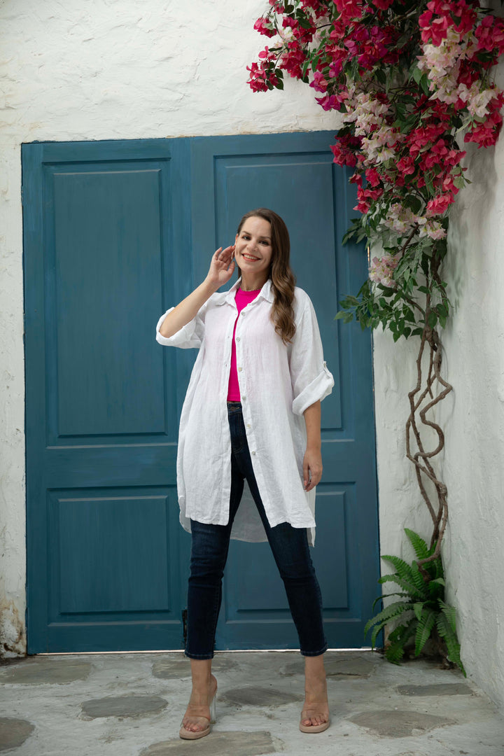 Linen Button Down Tunic