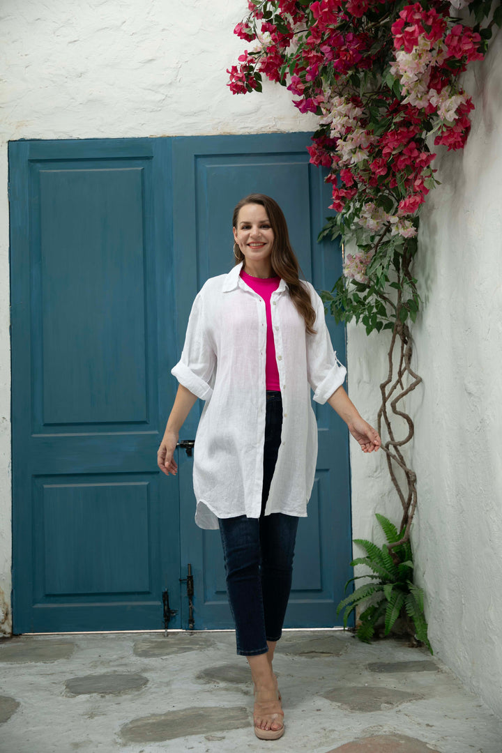 Linen Button Down Tunic