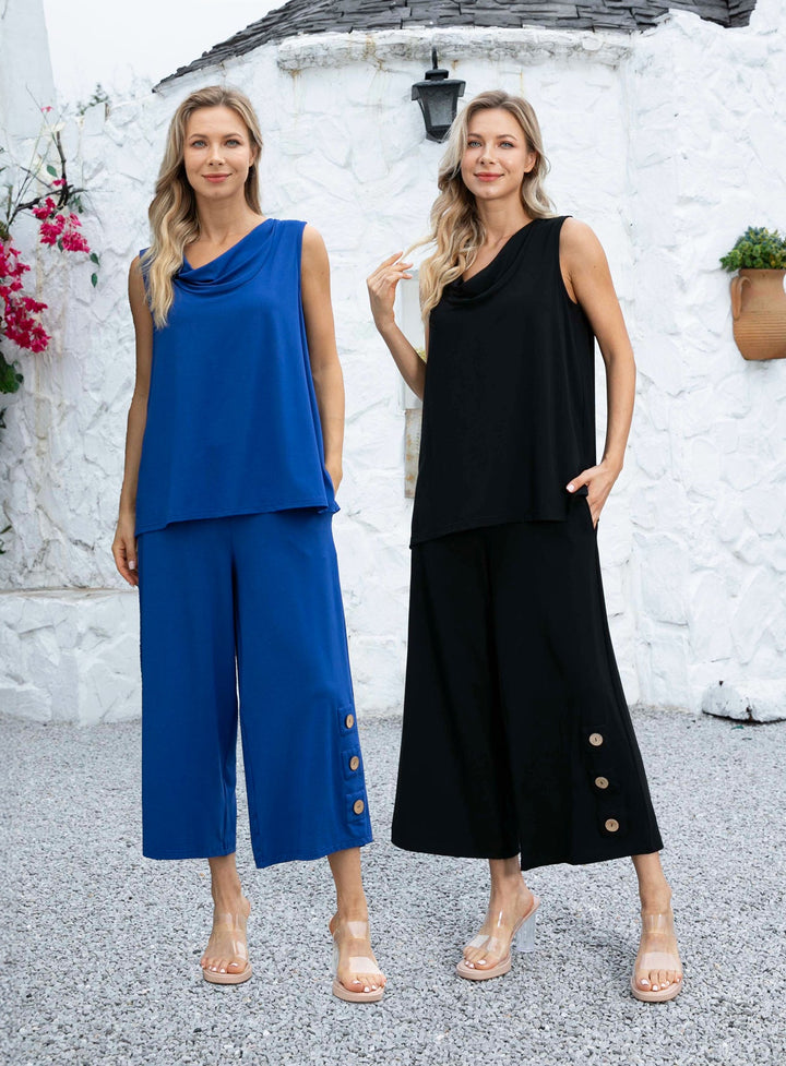 Carlotta's Cowlneck Bamboo sleeveless top