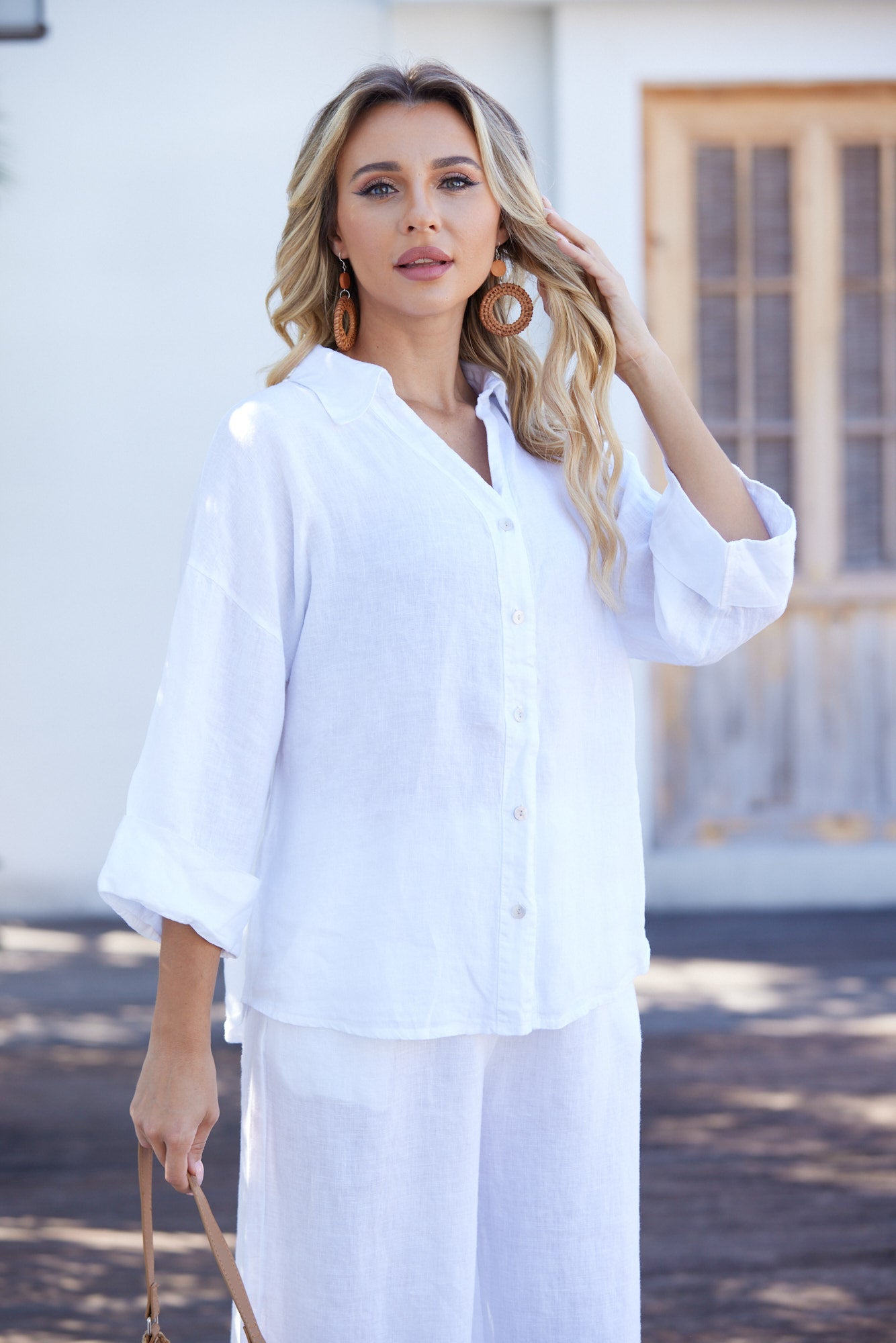 Rebecca's Button-Down – Orange fashion village