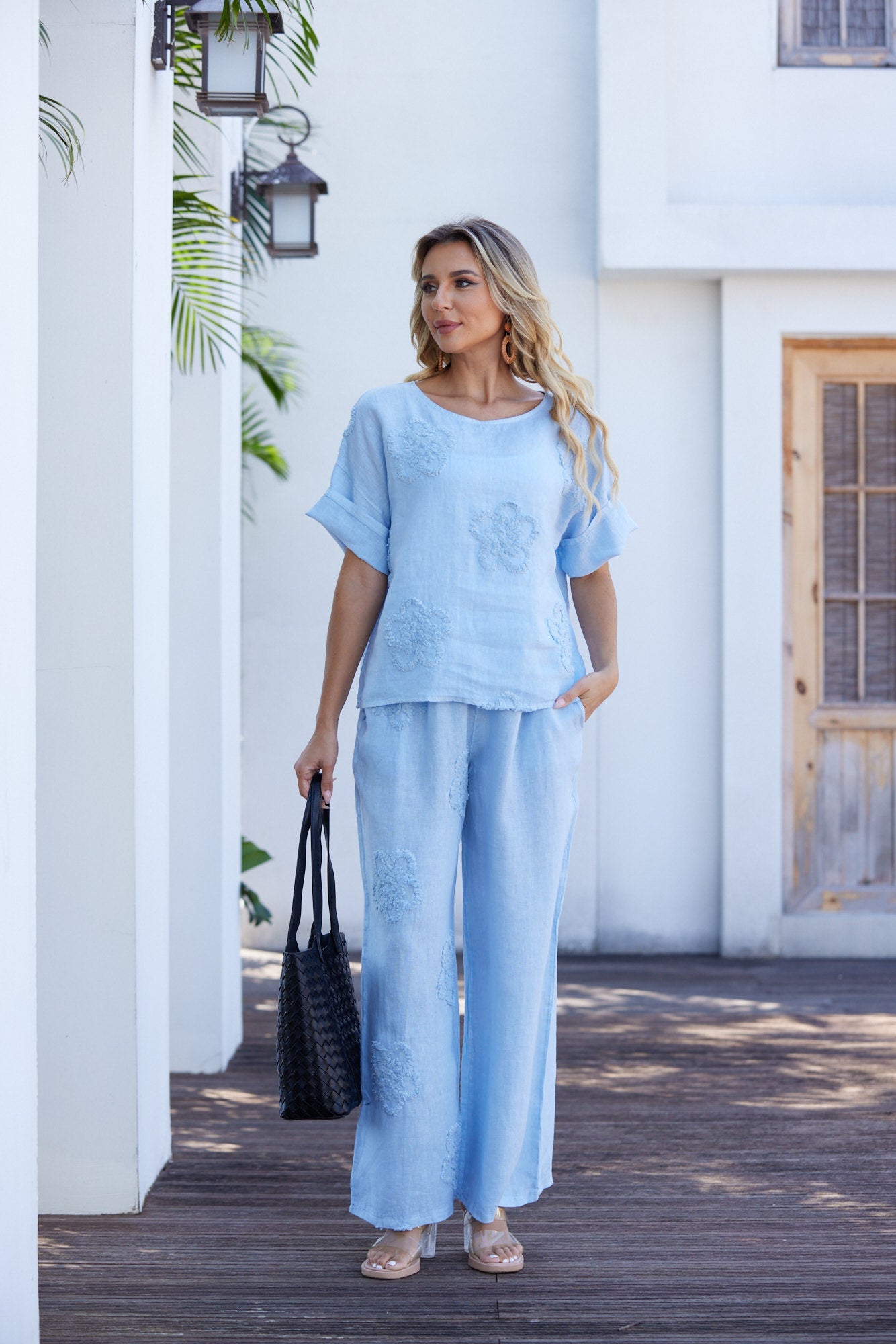 Lila's Bloom Stitch Top – Orange fashion village