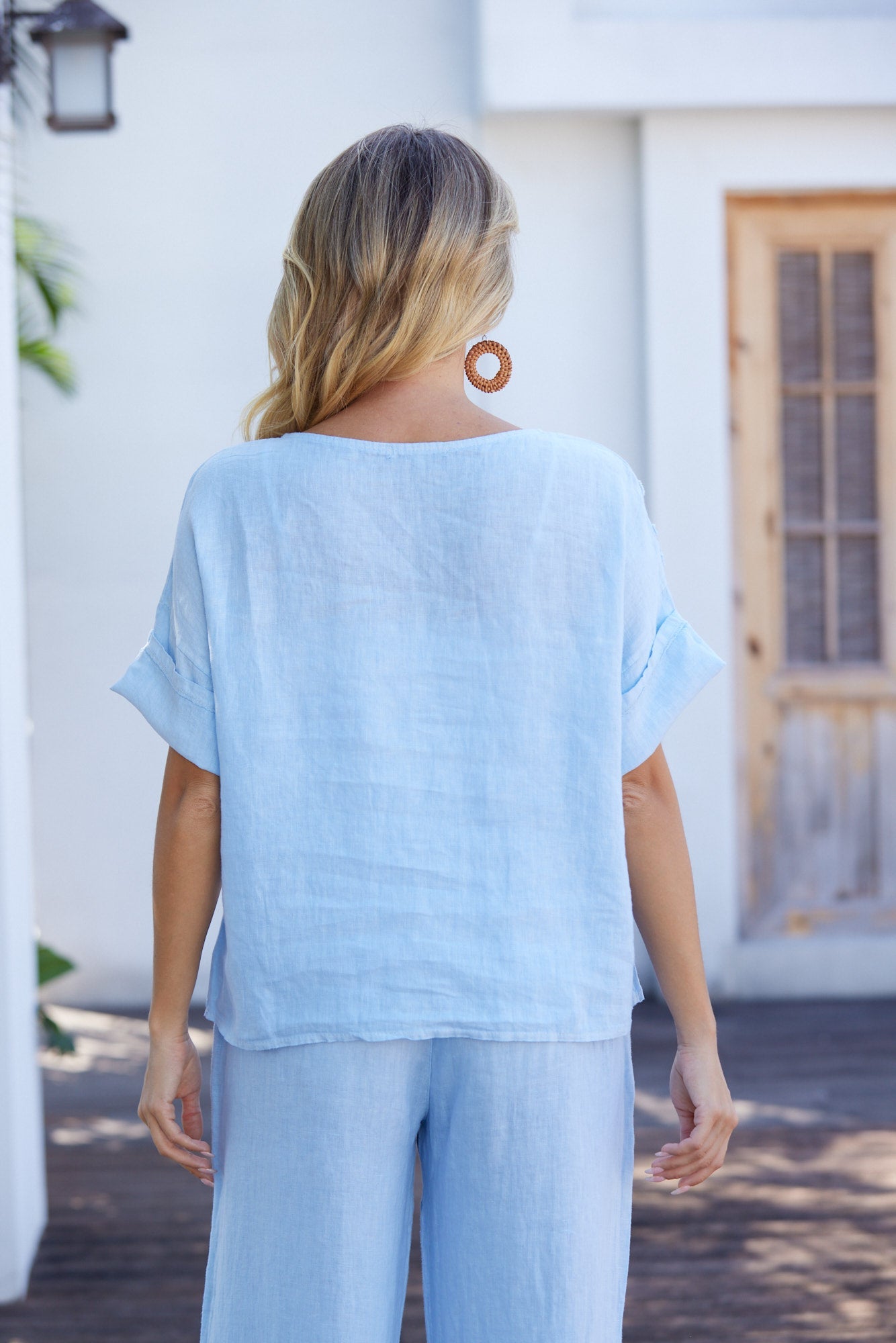 Lila's Bloom Stitch Top – Orange fashion village