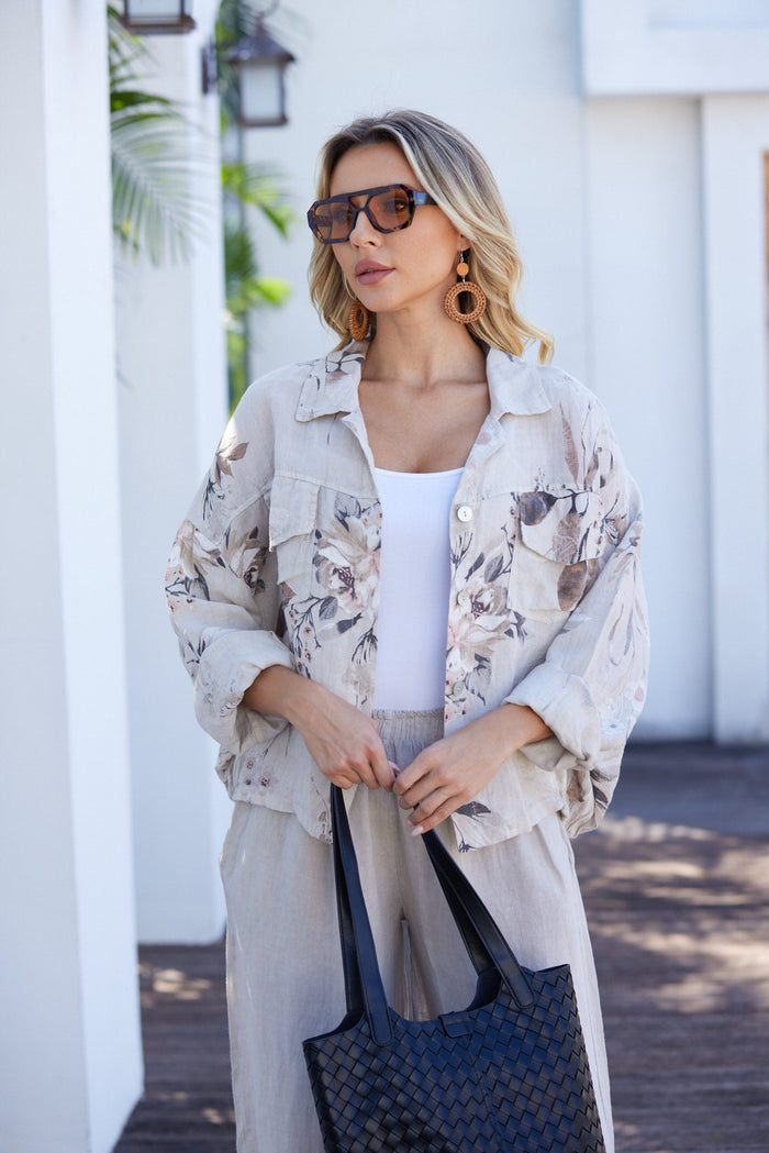Sylvie's Sepia Leaves Jacket