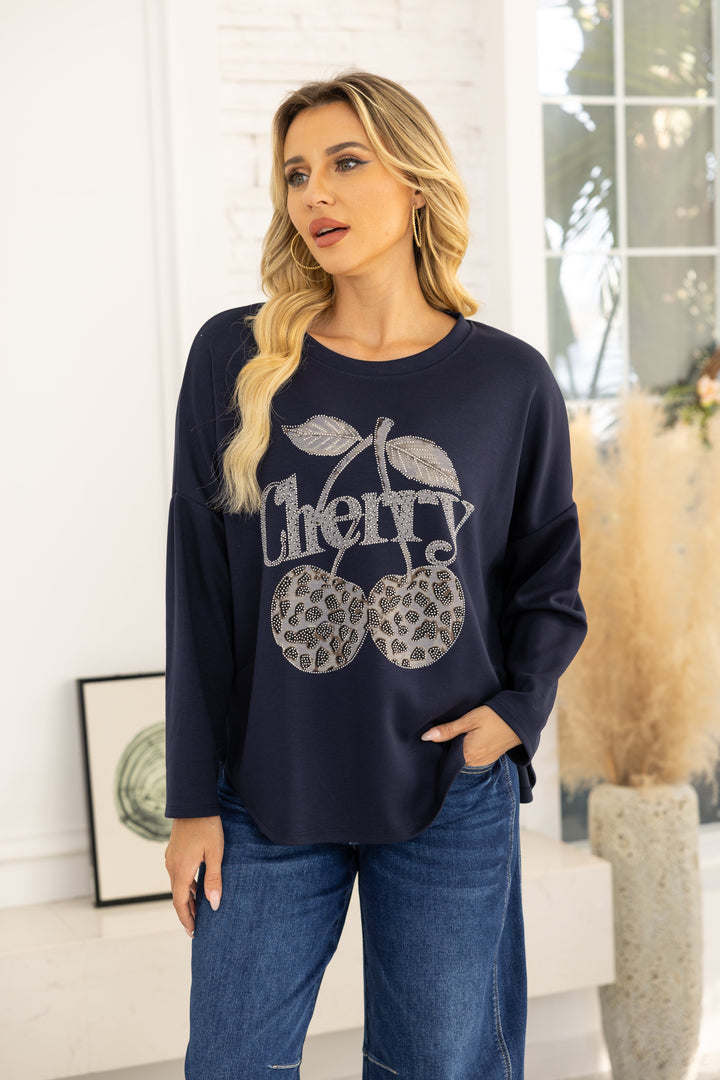 Cherry Lane Embellished Pullover