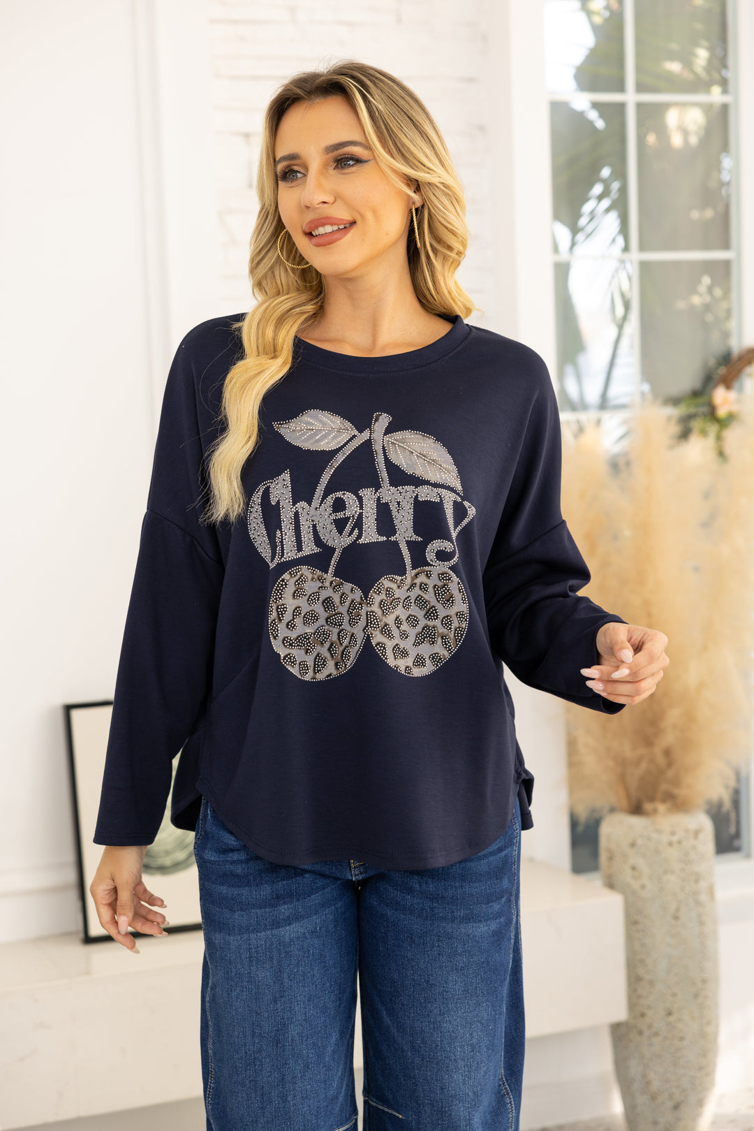 Cherry Lane Embellished Pullover
