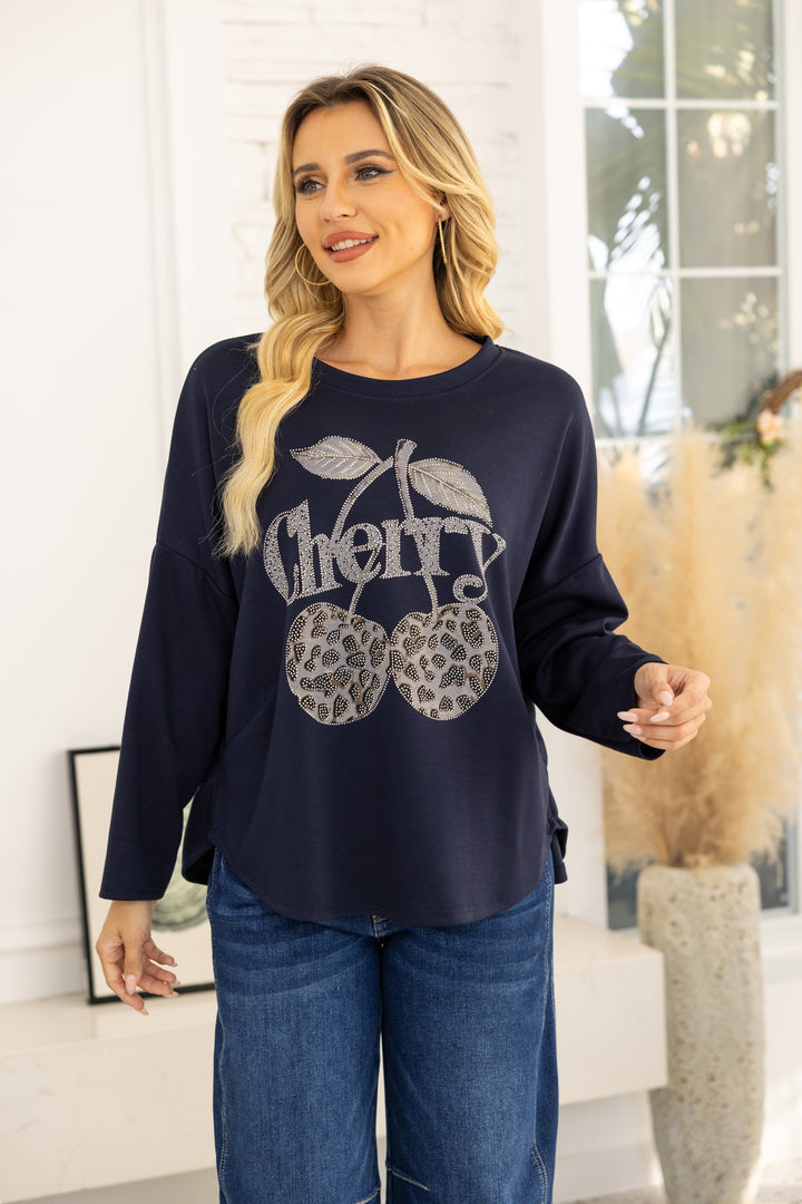 Cherry Lane Embellished Pullover