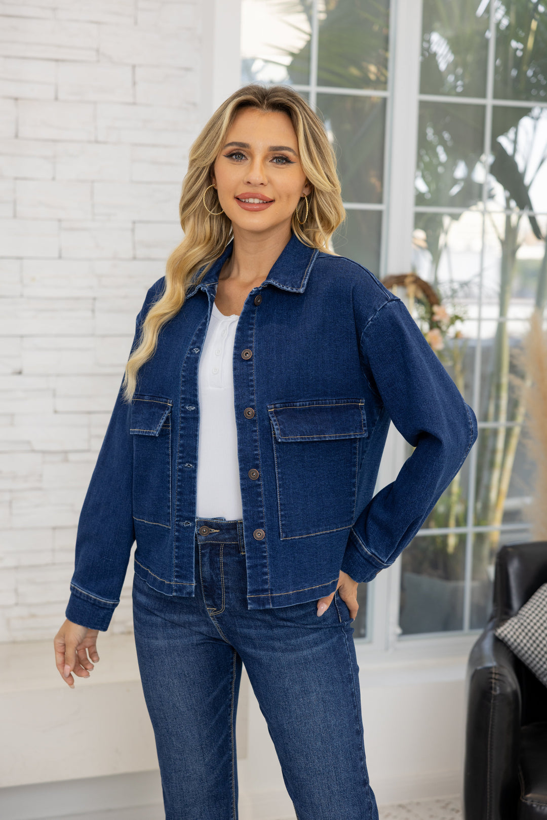 Aurelia’s Structured Denim Jacket