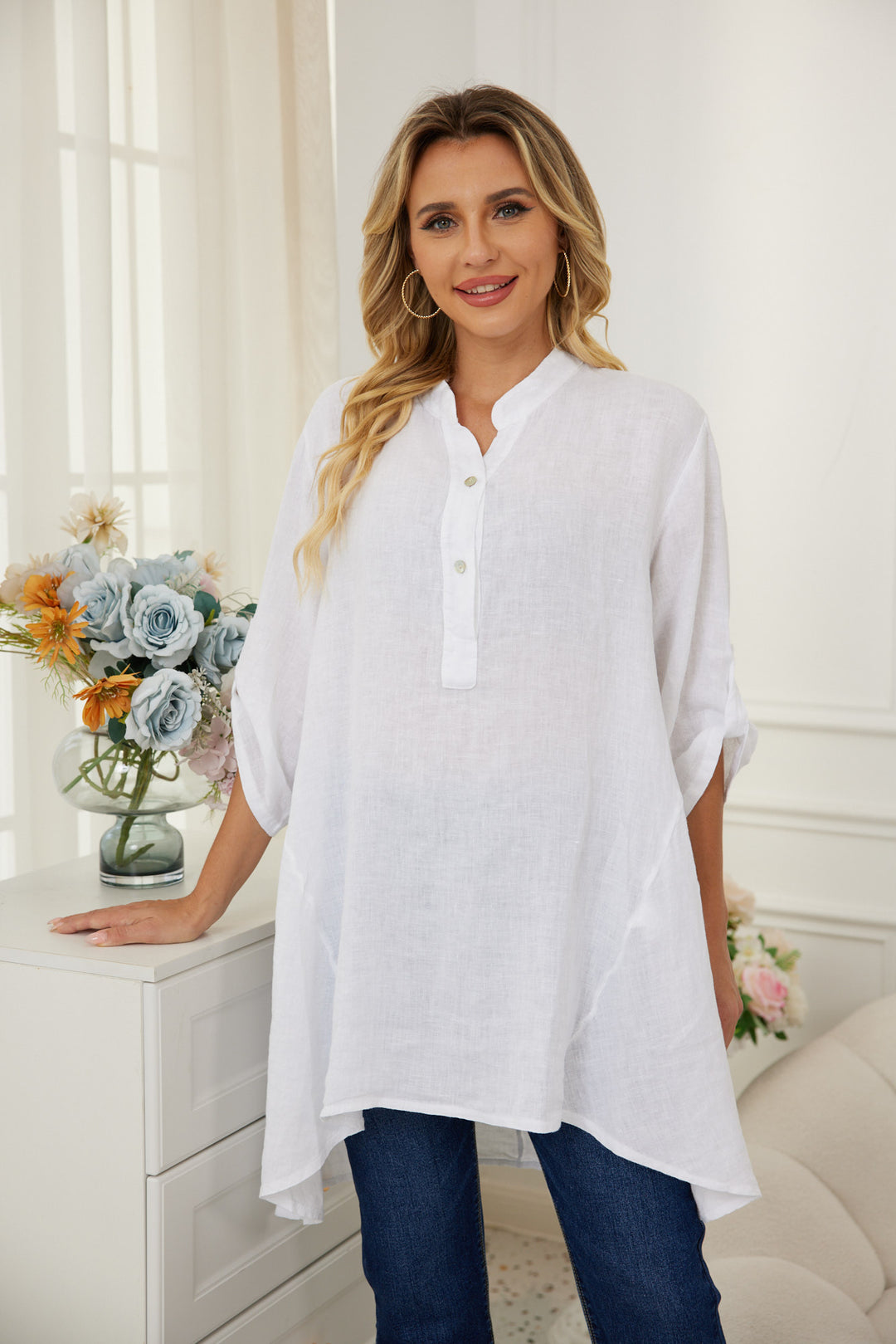 Easy Breezy Linen Tunic