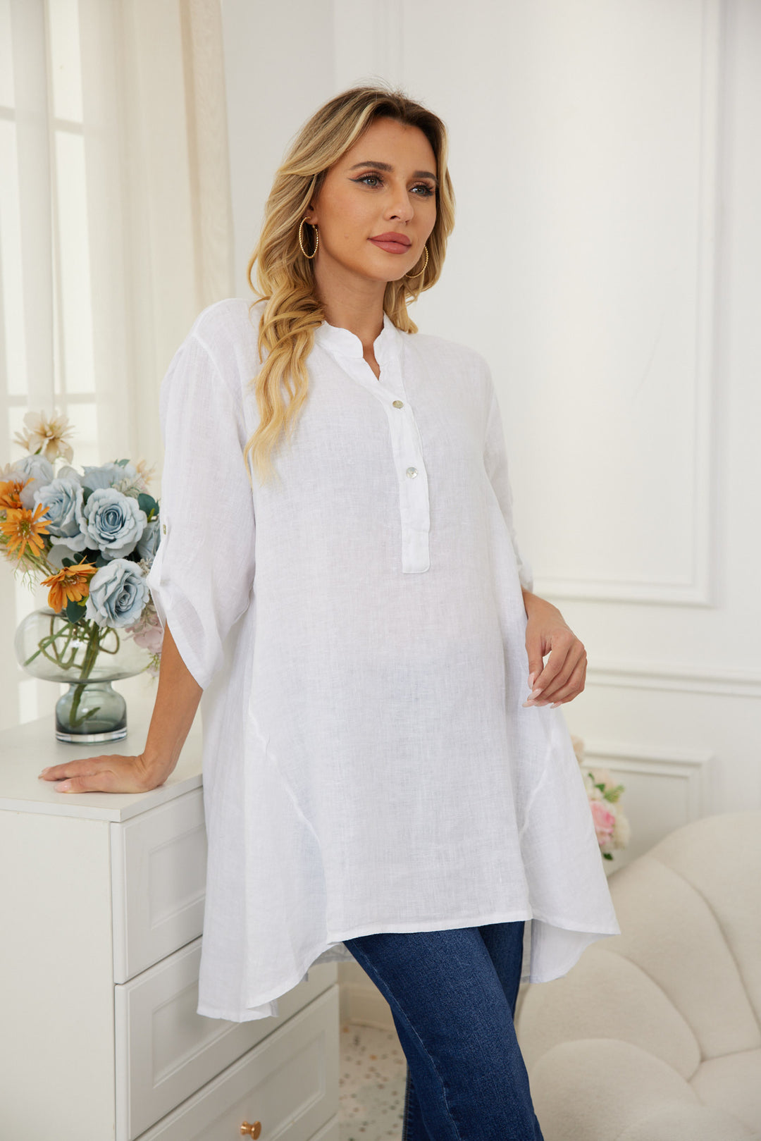 Easy Breezy Linen Tunic