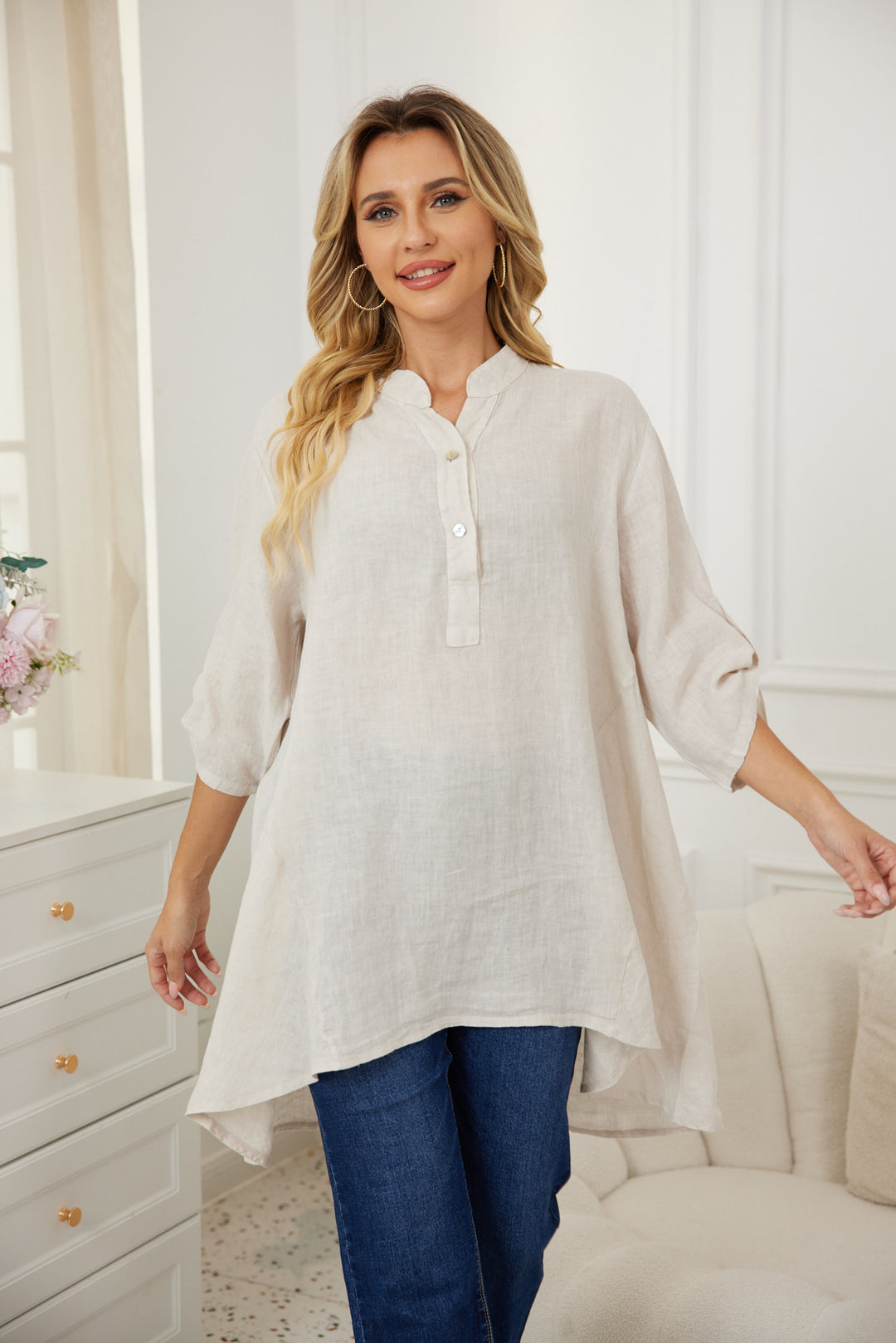 Easy Breezy Linen Tunic