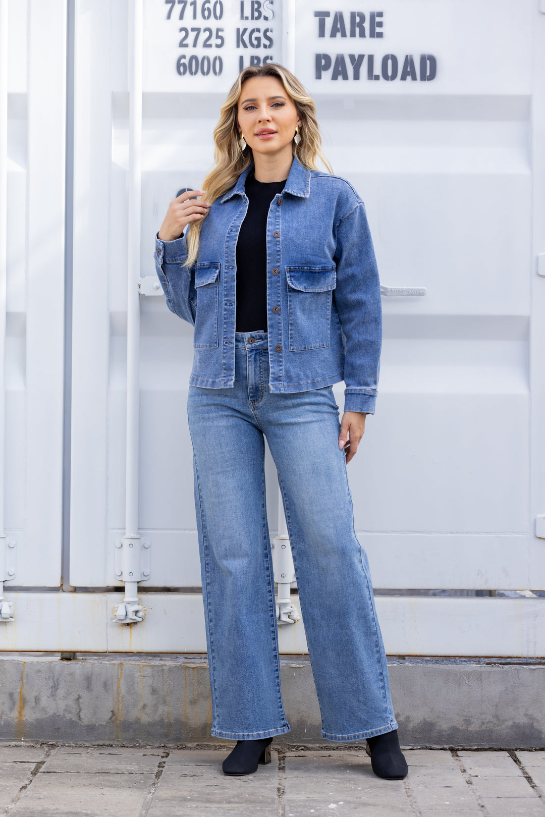 Aurelia’s Structured Denim Jacket