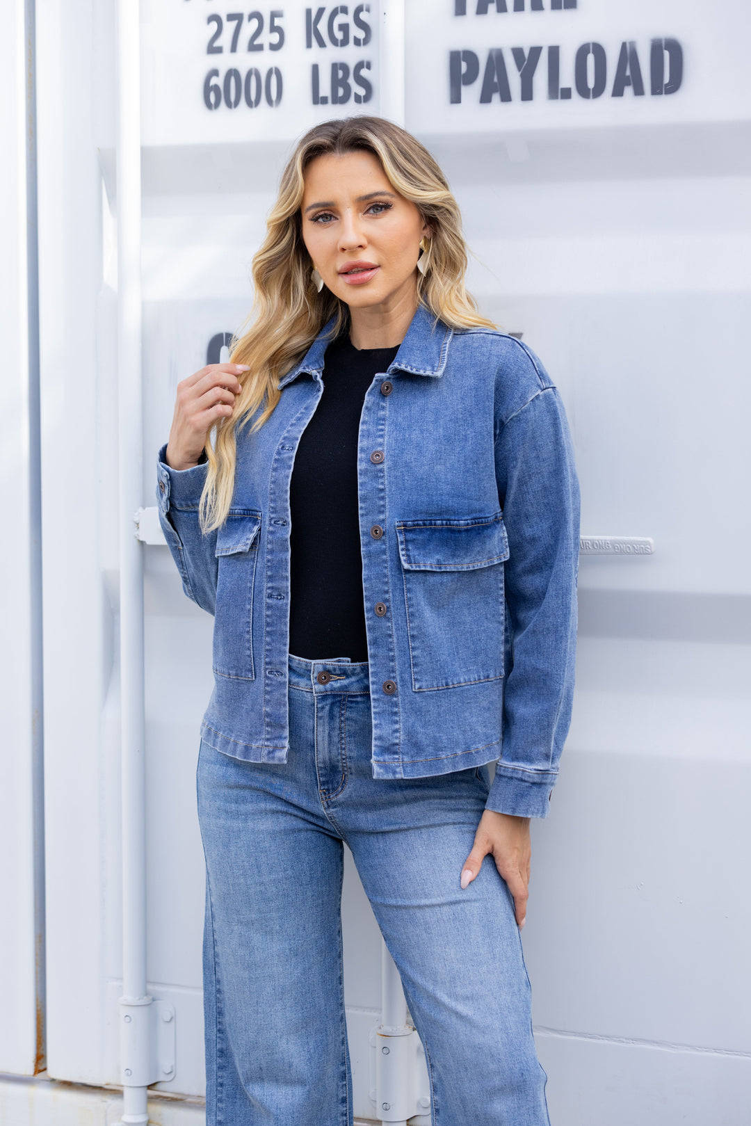 Aurelia’s Structured Denim Jacket