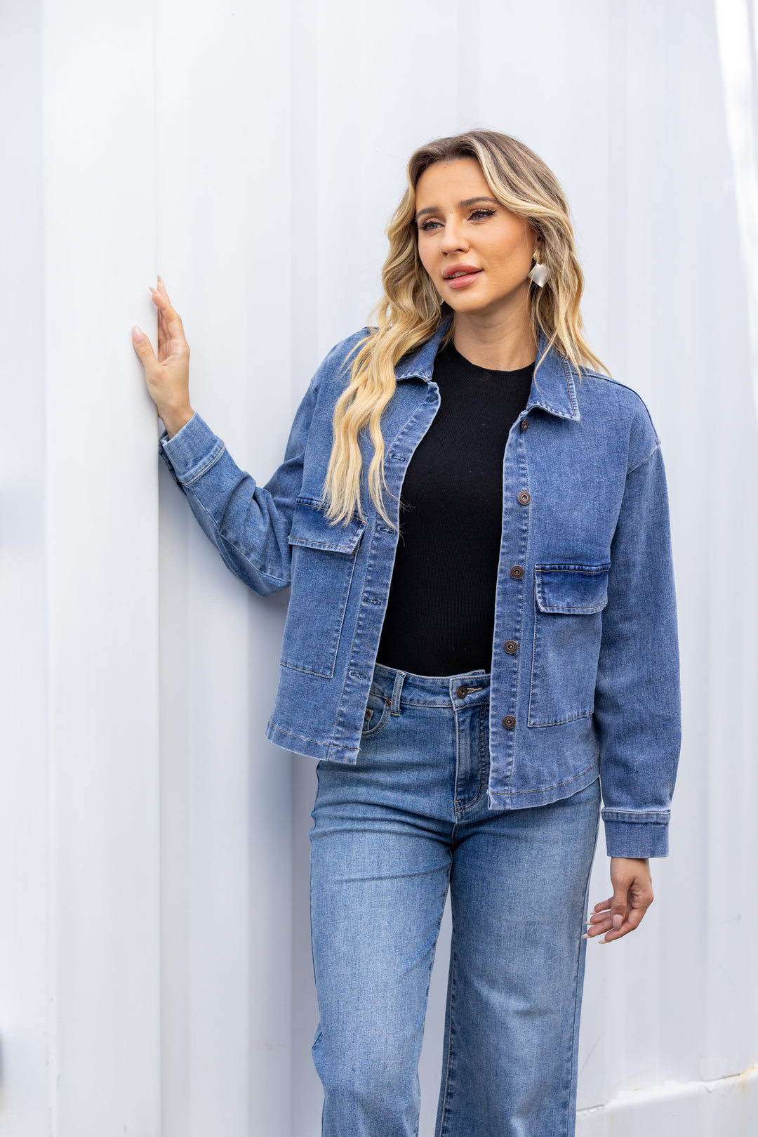 Aurelia’s Structured Denim Jacket