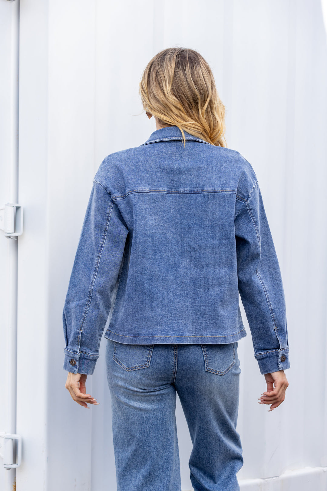 Aurelia’s Structured Denim Jacket