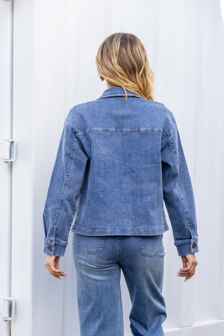 Aurelia’s Structured Denim Jacket