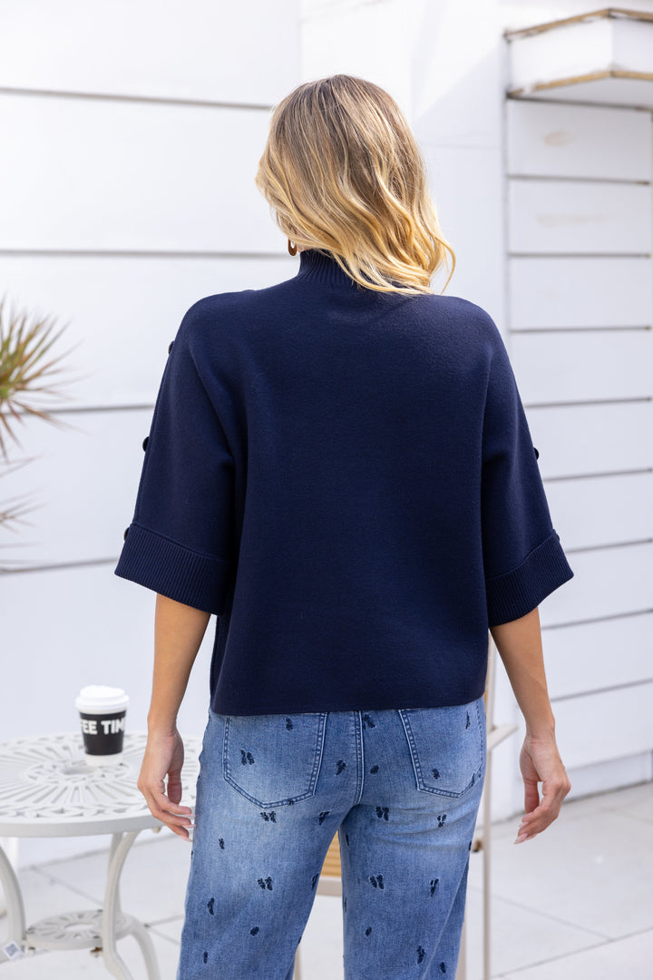Highland Button-Detail Knit