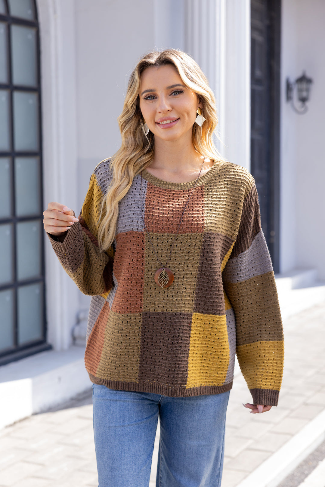 Mosaic Patchwork Pullover