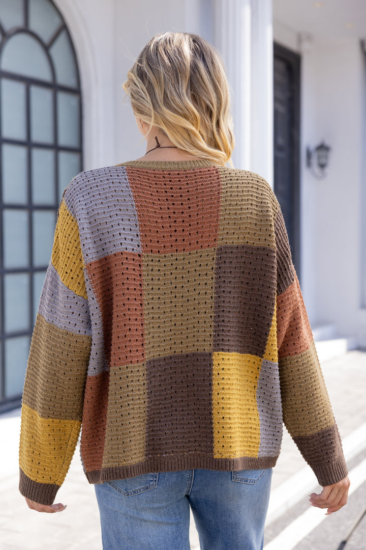 Mosaic Patchwork Pullover