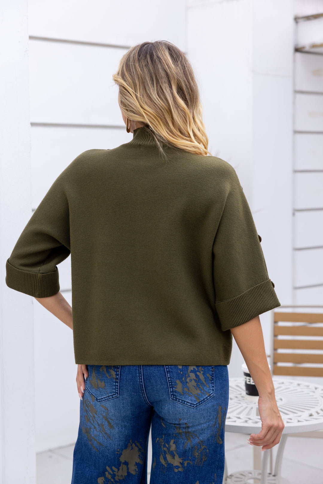 Highland Button-Detail Knit