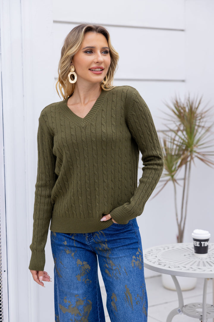 Bordeaux Braided Knit