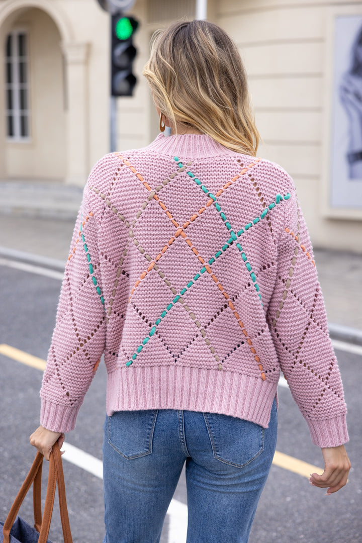 Diamond Lattice Knit