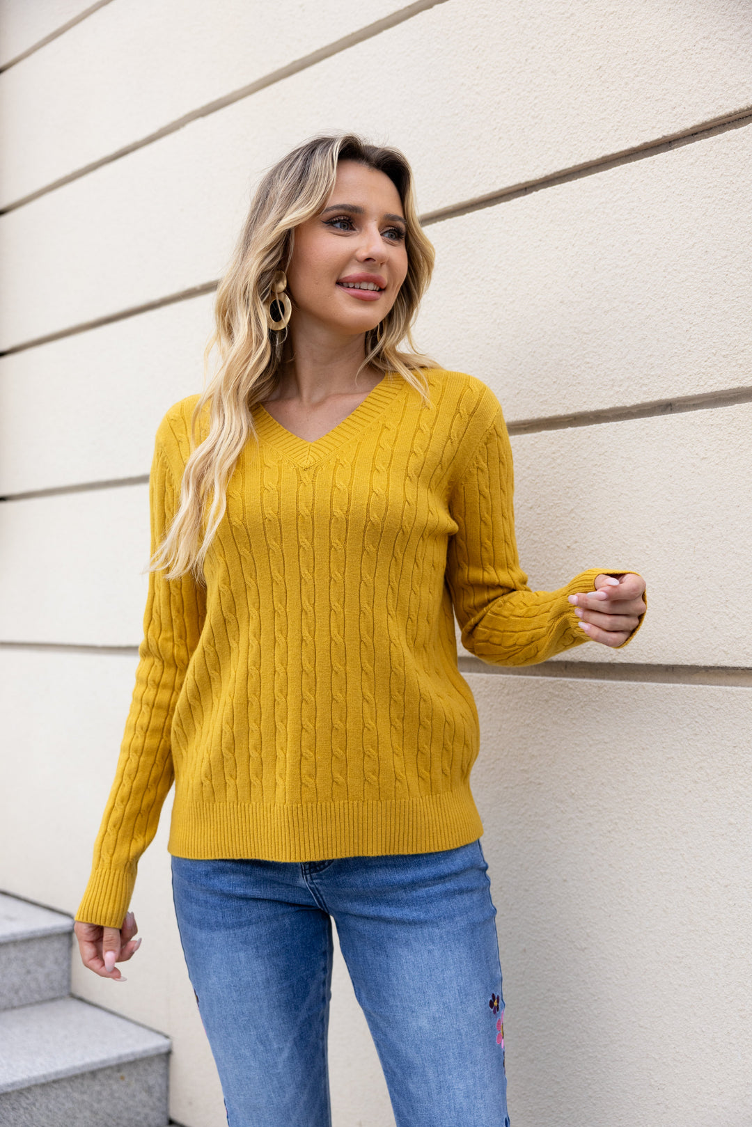 Bordeaux Braided Knit