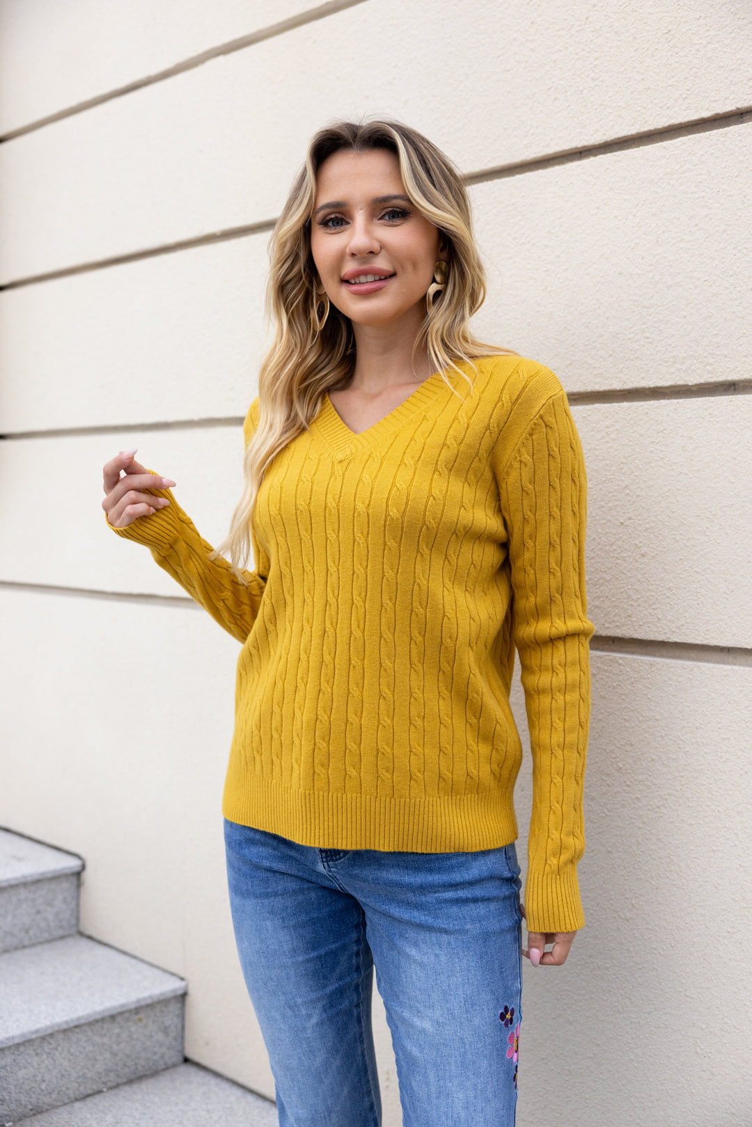 Bordeaux Braided Knit