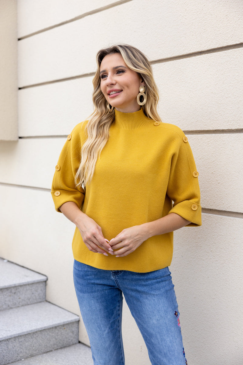 Highland Button-Detail Knit