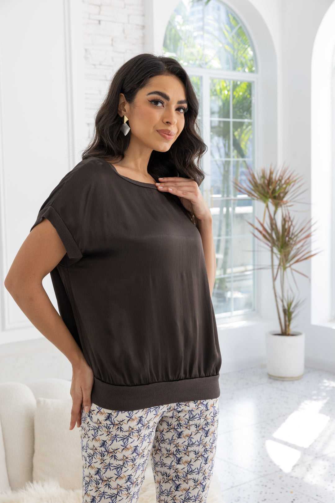 Luminous Satin Top